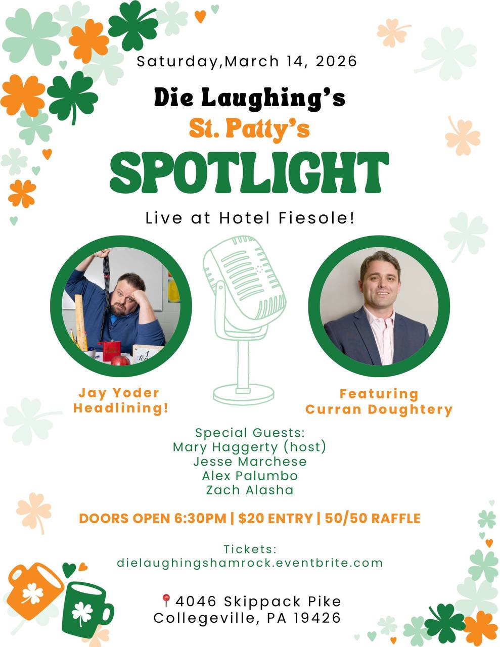 Die Laughing's St. Patty's Spotlight - March 14, 2026